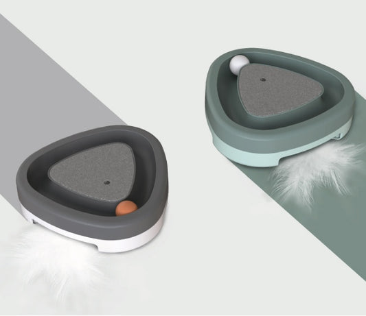 Interactive Electric Cat Toy with Scratcher – Smart Self-Play Design