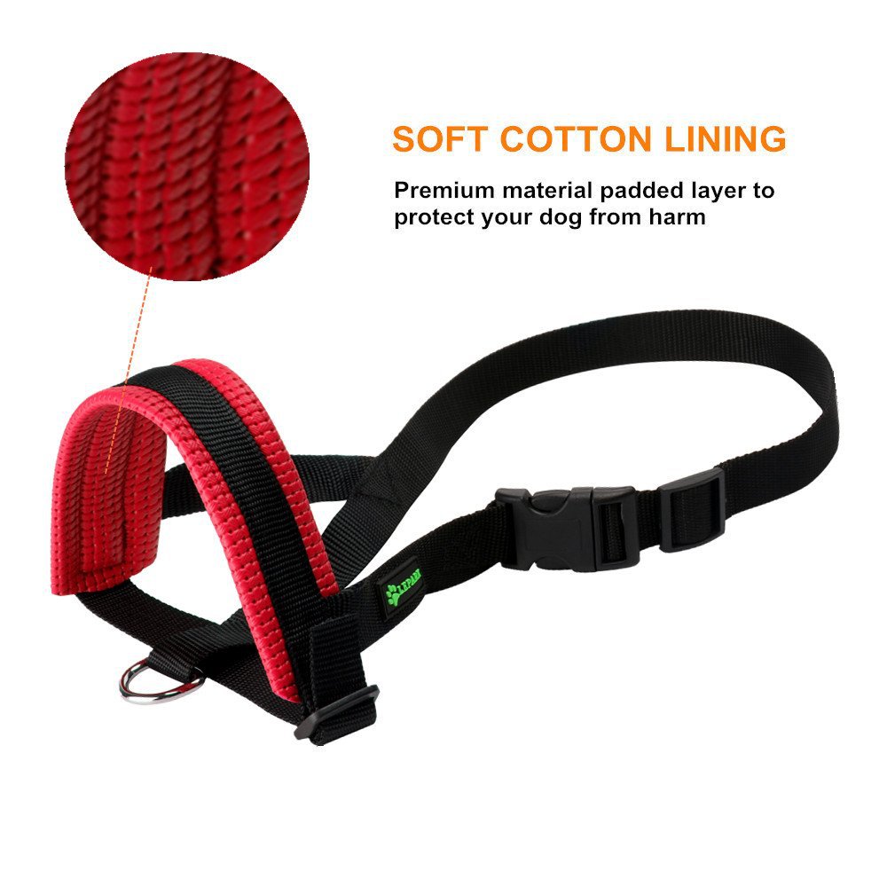 Soft Nylon Dog Muzzle for Training & Safety – Adjustable Fit, Small to Large Dogs