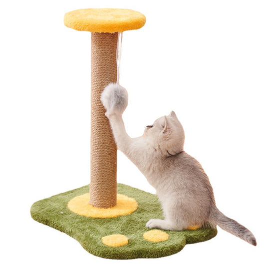 Sisal Cat Scratching Post with Ball – Durable Vertical Cat Scratch Toy