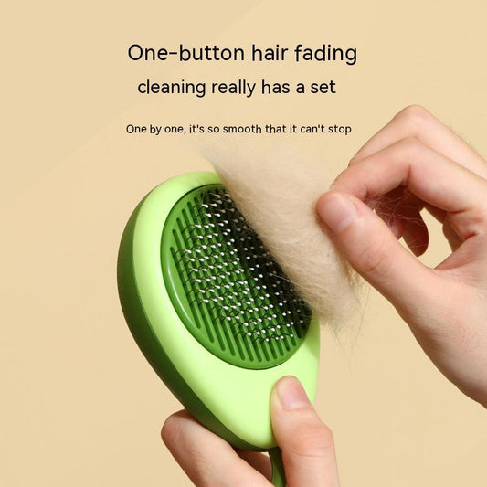 Avocado Pet Grooming Brush – Gentle Hair Remover for Cats & Dogs