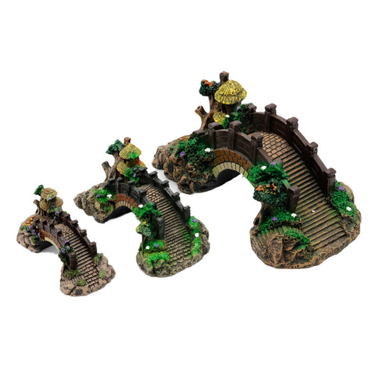Aquarium Landscape Bridge – Decorative Aquascaping Ornament for Fish Tanks