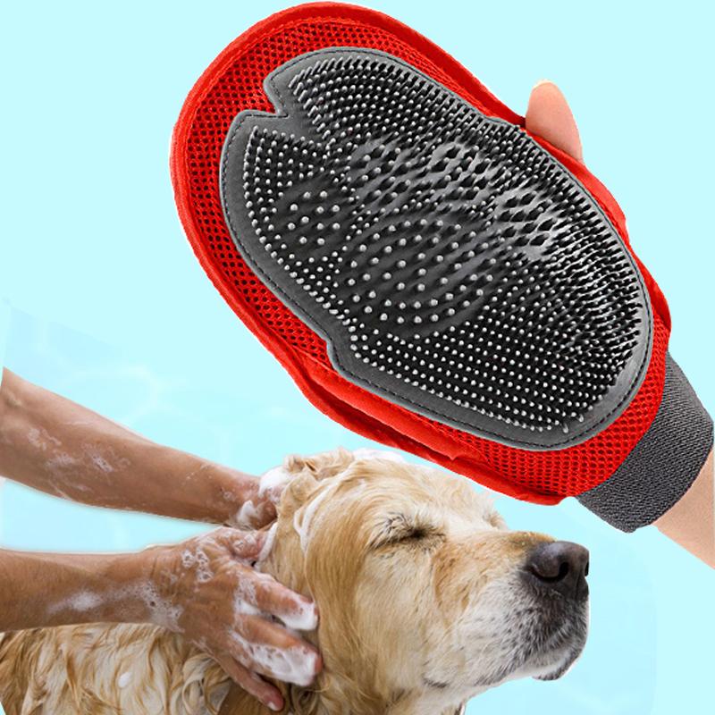 Soft Silicone Dog Grooming Brush – Gentle Fur Cleaning & Massage