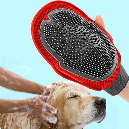 Soft Silicone Dog Grooming Brush – Gentle Fur Cleaning & Massage