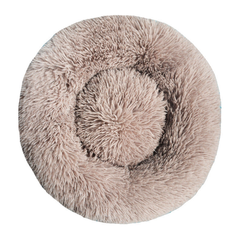 Ultra-Soft Plush Round Dog Bed – Cozy & Machine Washable