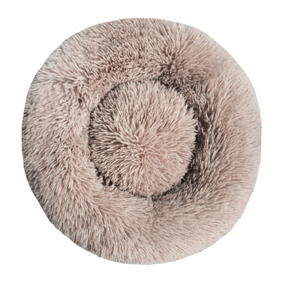 Ultra-Soft Plush Round Dog Bed – Cozy & Machine Washable