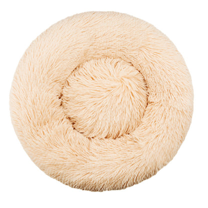 Ultra-Soft Plush Round Dog Bed – Cozy & Machine Washable
