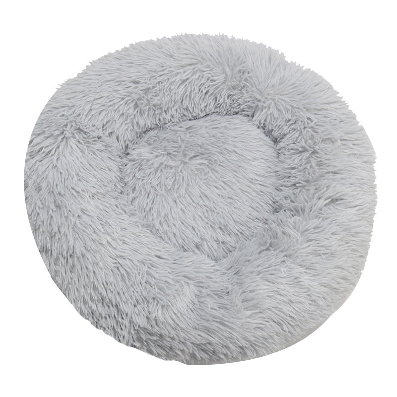 Ultra-Soft Plush Round Dog Bed – Cozy & Machine Washable
