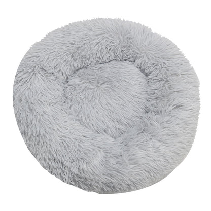 Ultra-Soft Plush Round Dog Bed – Cozy & Machine Washable
