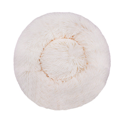 Ultra-Soft Plush Round Dog Bed – Cozy & Machine Washable