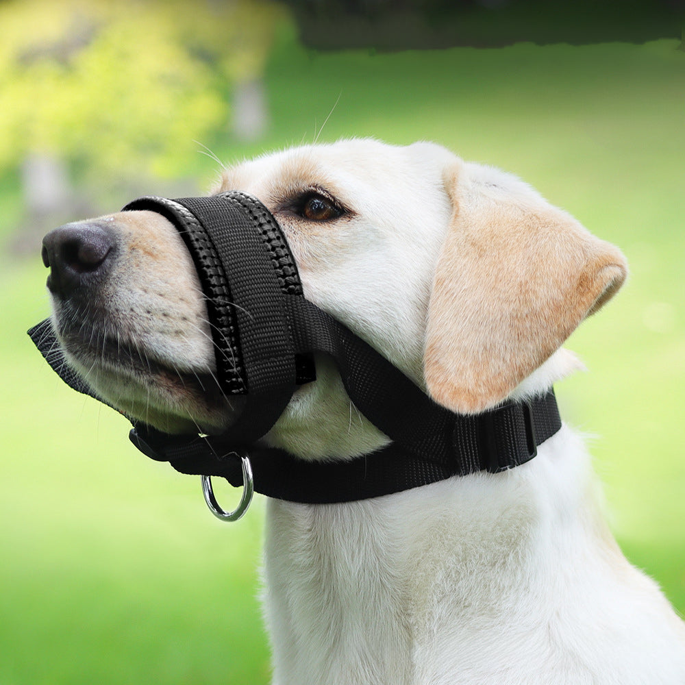 Soft Nylon Dog Muzzle for Training & Safety – Adjustable Fit, Small to Large Dogs