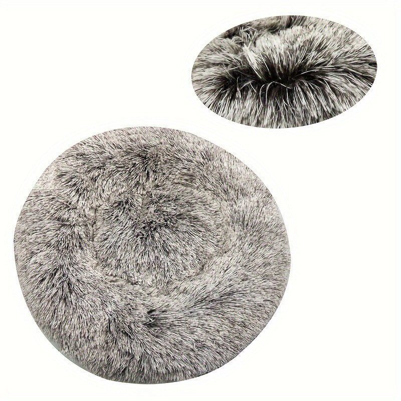 Ultra-Soft Plush Round Dog Bed – Cozy & Machine Washable