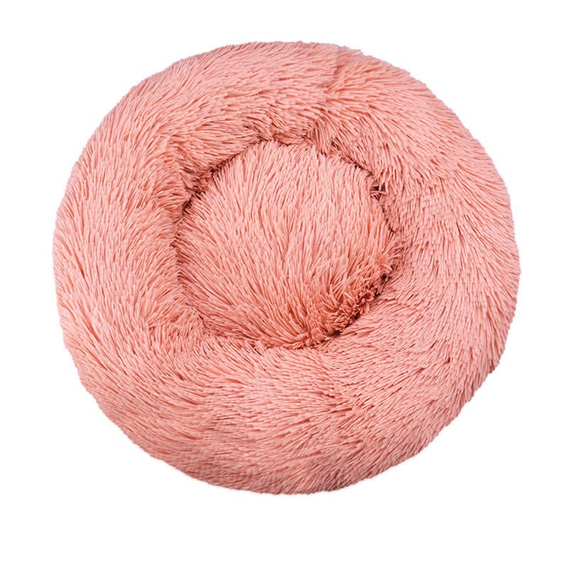 Ultra-Soft Plush Round Dog Bed – Cozy & Machine Washable