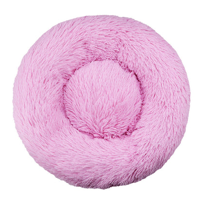 Ultra-Soft Plush Round Dog Bed – Cozy & Machine Washable